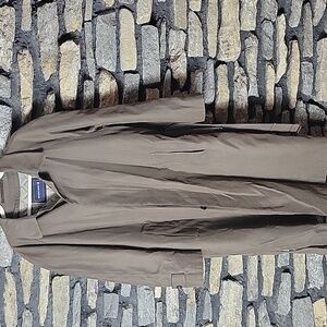 Mens women's  Newport Harbor Brown Trench Coat 40 short